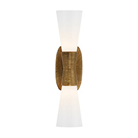 Kelly Wearstler Utopia 2 Light 4.5 inch Gild Double Bath Sconce Wall Light, Small