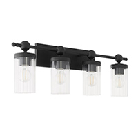 Lee Boulevard 4 Light 29.5 inch Matte Black Vanity Light Wall Light