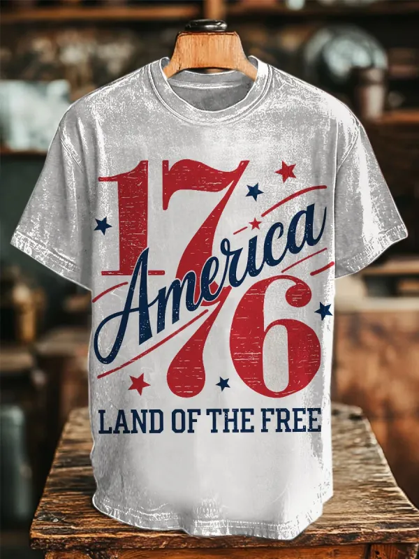 Image of Independence Day Prints Casual T-shirt