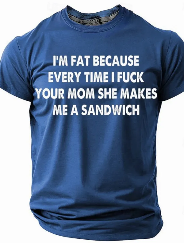 Image of Men's Sarcastic Funny Slang Short Sleeve T-shirt