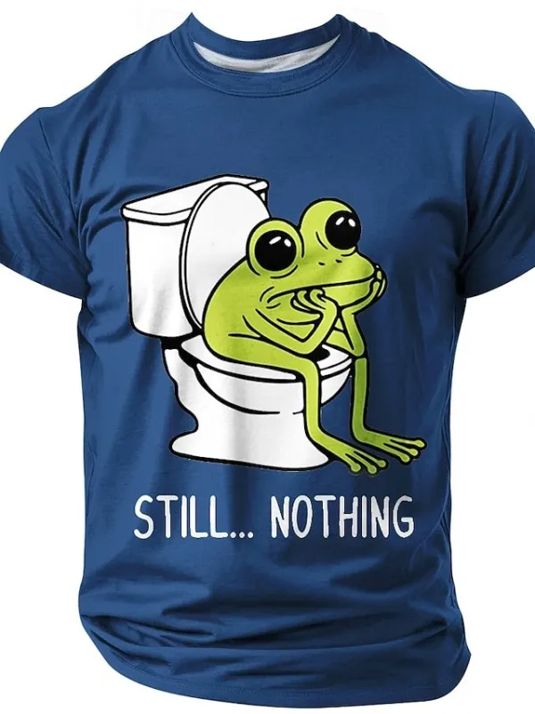 Image of Men's Sarcastic Humorous Graphic Print Short Sleeve T-Shirt