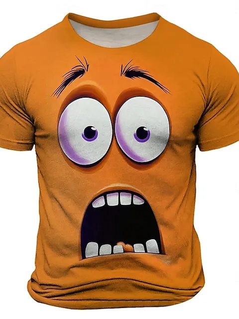 Image of Men's Funny Expression Pack Short Sleeve T-shirt