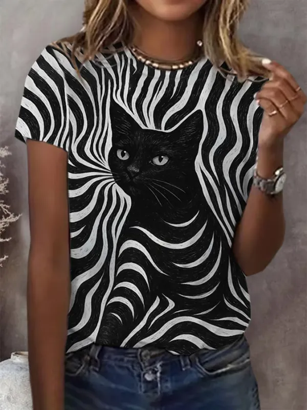 Image of Women's Animals Cats T-shirts