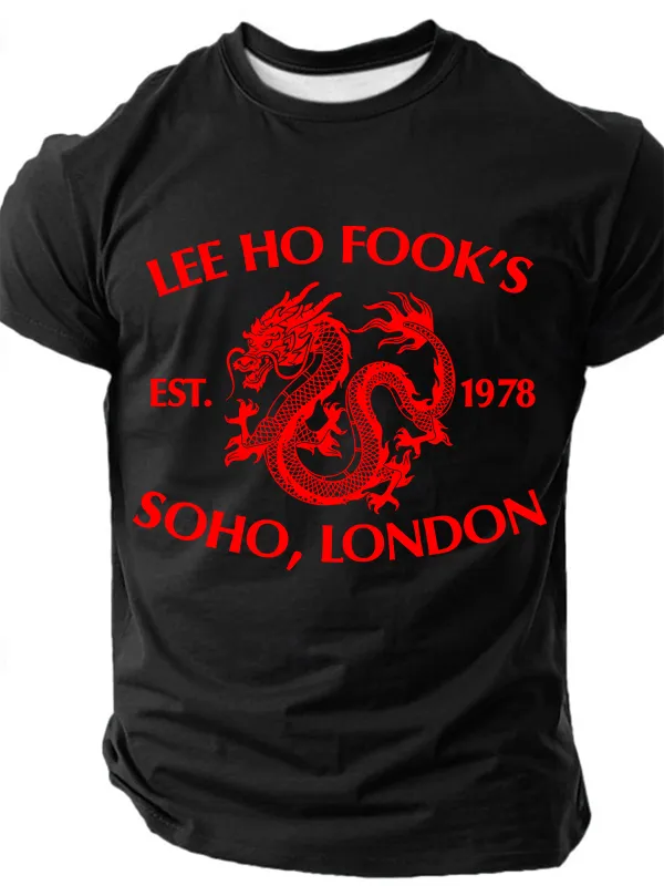 Image of Men's Lee Ho Fook's Funny Slang Short Sleeve T-shirt