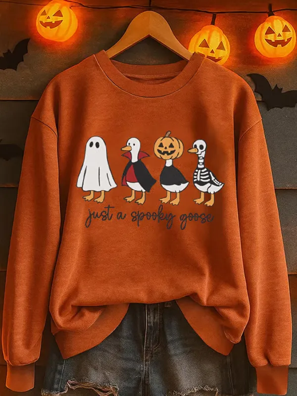 Image of Women's Halloween Goose Casual Sweatshirt