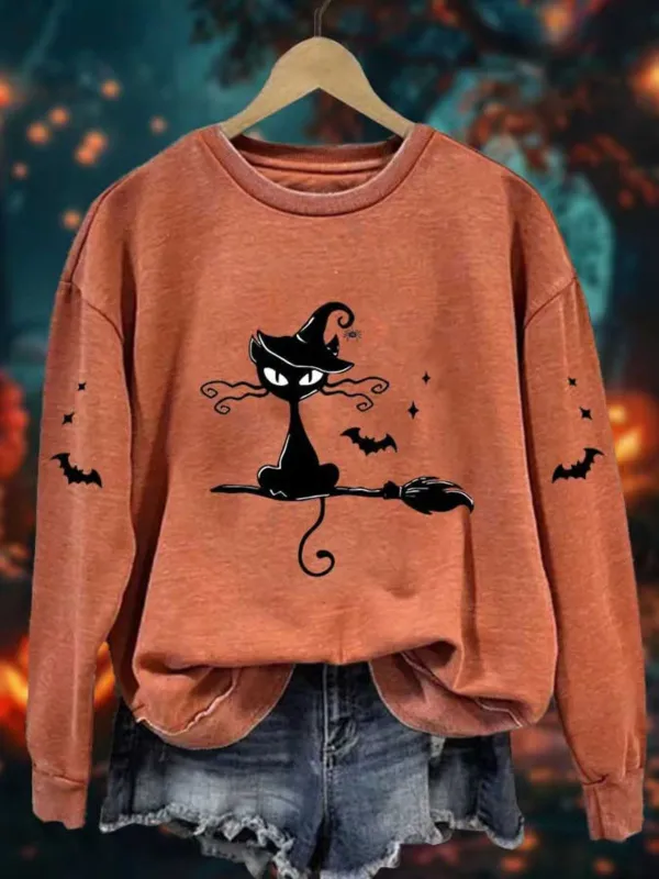 Image of Cotton Ethnic Halloween Regular Fit Sweatshirt
