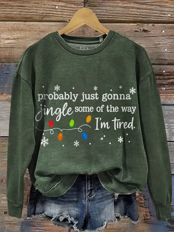 Image of Christmas Art Print Casual Sweatshirt