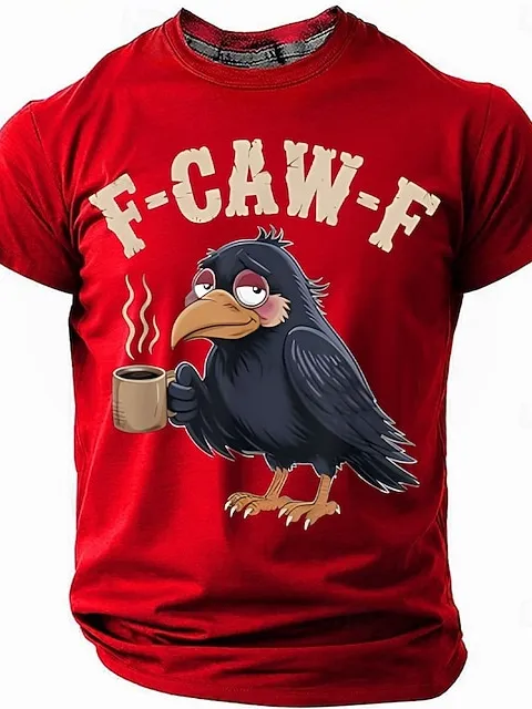 Image of Men's F-CAW-F Sarcastic Funny Slang Short Sleeve T-shirt