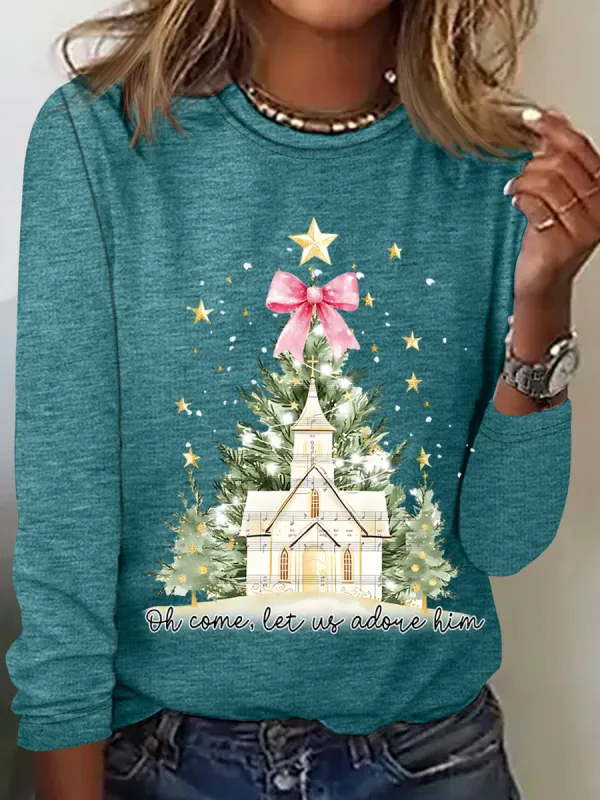 Image of Oh Come Let Us Adore Him Long sleeve shirt