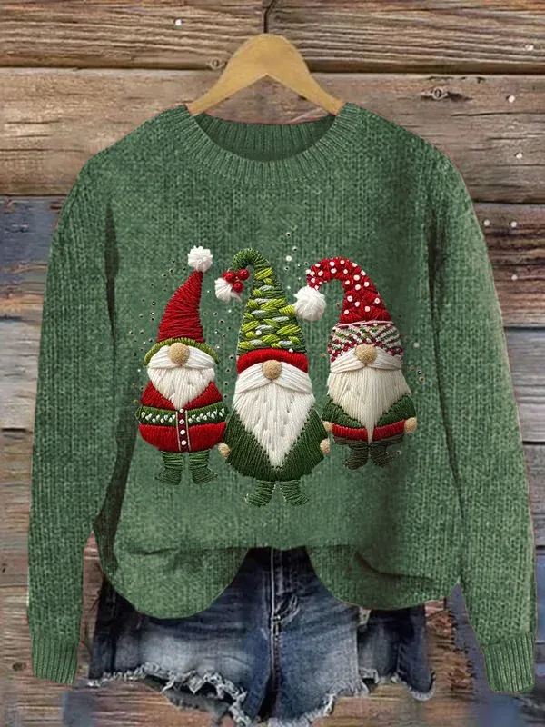 Image of Women's Christmas Print Crew Neck Sweatshirt