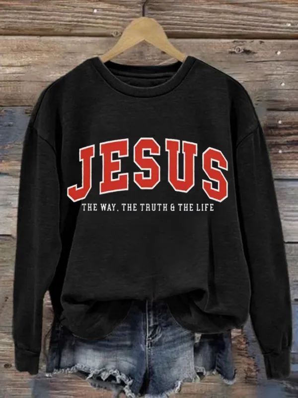 Image of Women's JESUS THE WAY. THE TRUTH & THE LIFE Sweatshirt