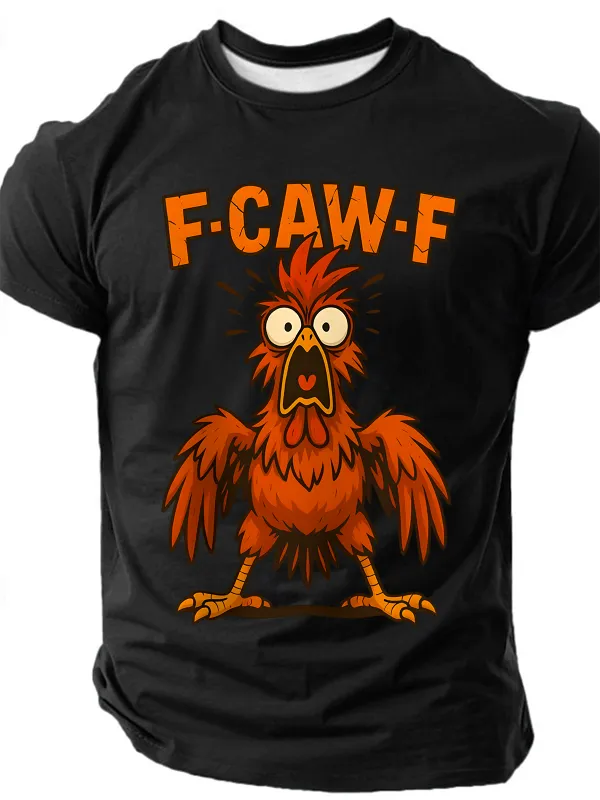 Image of Men's F-CAW-F Sarcastic Funny Slang Short Sleeve T-shirt