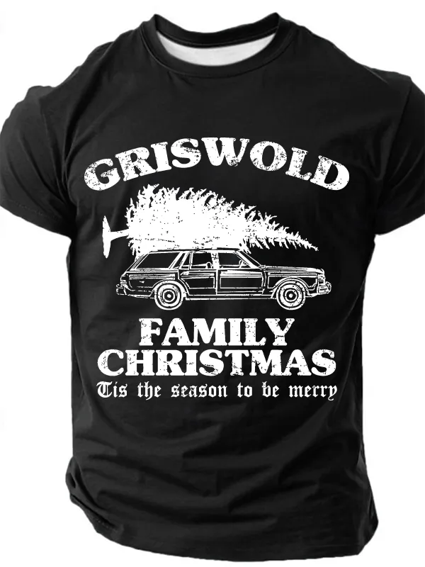 Image of Men's Griswold Family Christmas Funny Slang Short Sleeve T-shirt