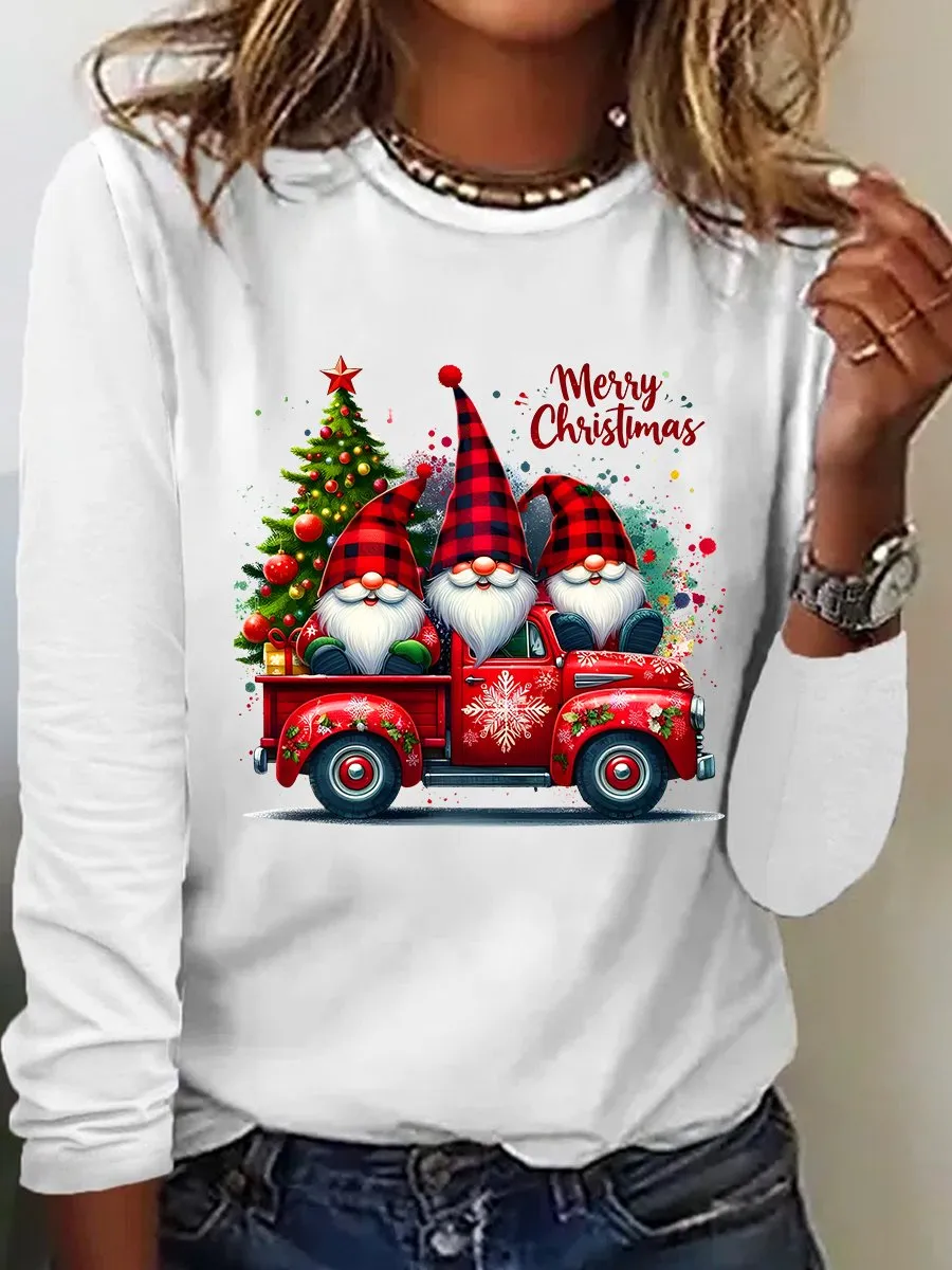 Image of Merry Christmas Casual Long Sleeve Shirt