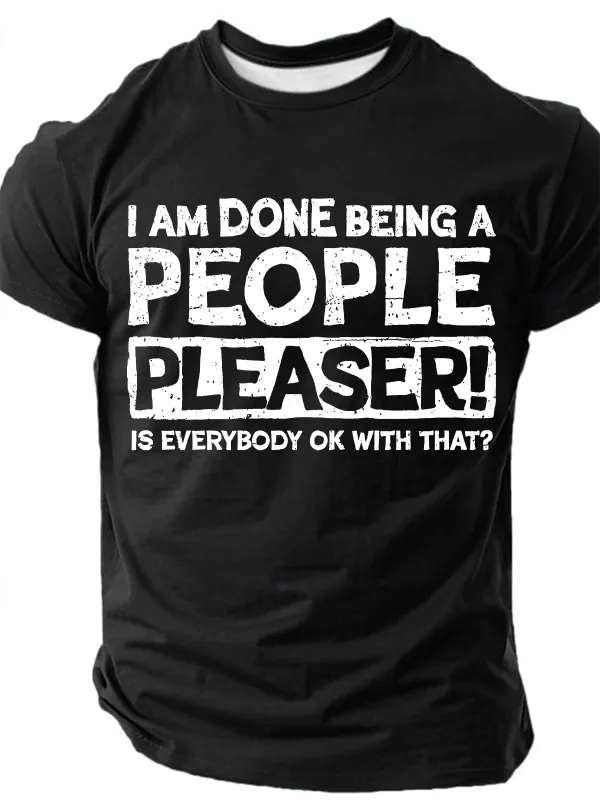 Image of Still A People Pleaser Cotton T-Shirt