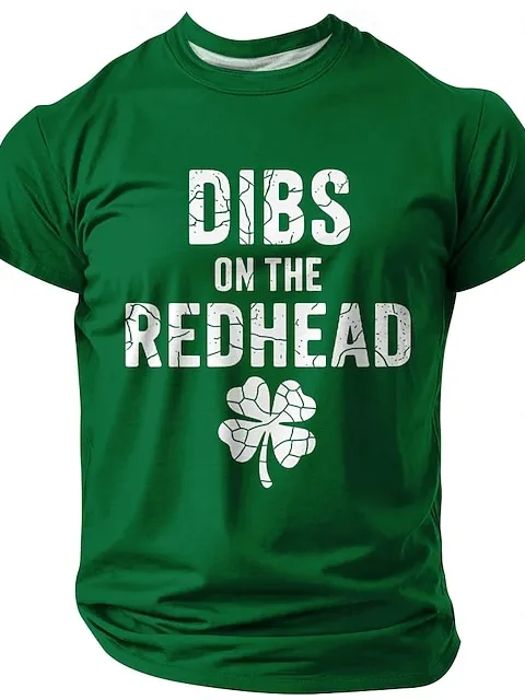 Image of Men's 'Dibs On The Redhead' St. Patrick's Day Short-Sleeve T-Shirt
