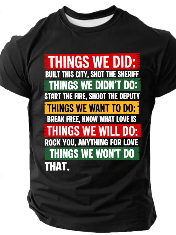 Image of THINGS WE DID Men’s Shirt