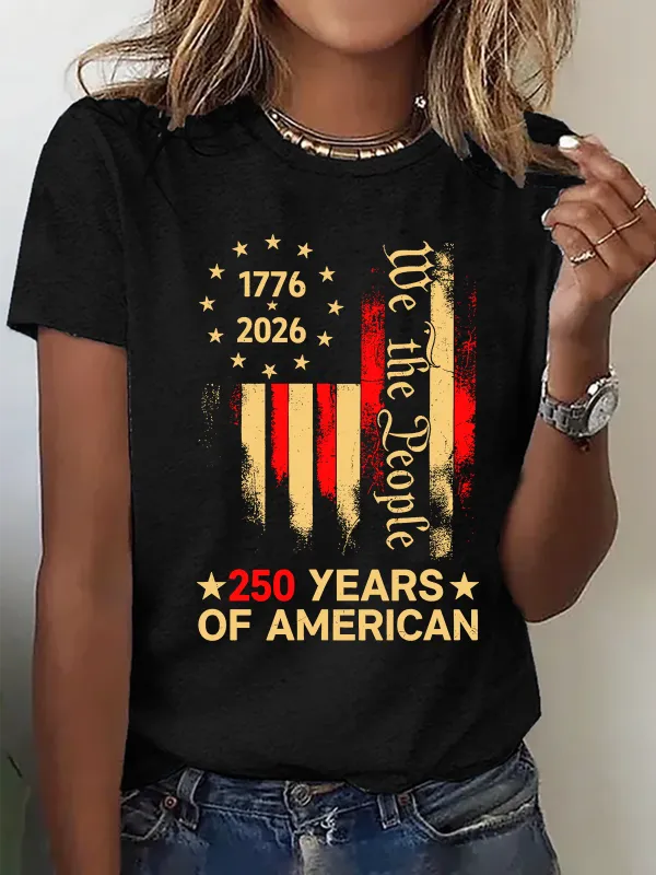 Image of Women's 250 anniversary- American Independence Day, 1776 T-Shirt