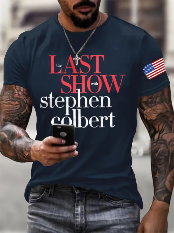 Image of Men's Retro Last Show Print T-Shirt