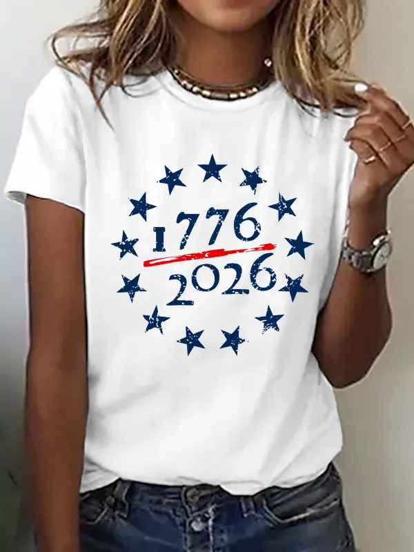 Image of Women's 250th Birthday USA Independence Day 1776 shirt