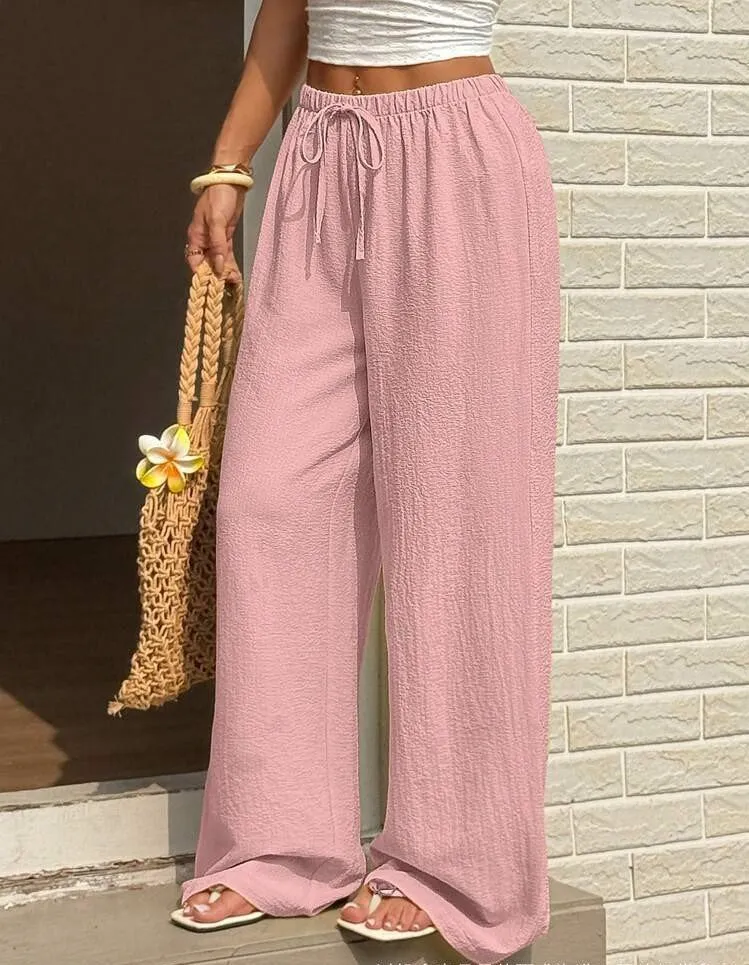 Loose Casual Plain Pants