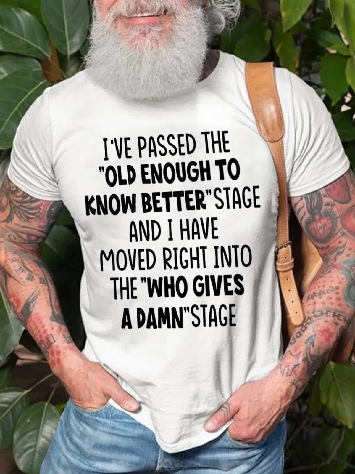 Old Enough To Know Better Crew Neck Short Sleeve Casual Short sleeve T-shirt