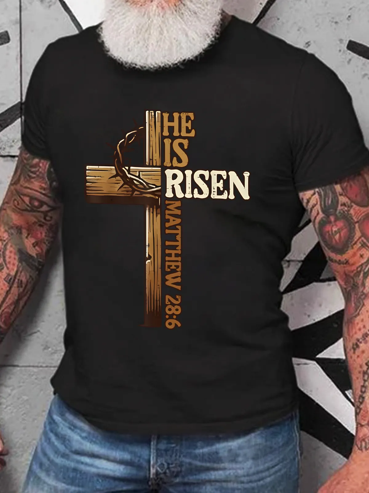 Religious Easter Shirts Christian Cotton T-Shirt