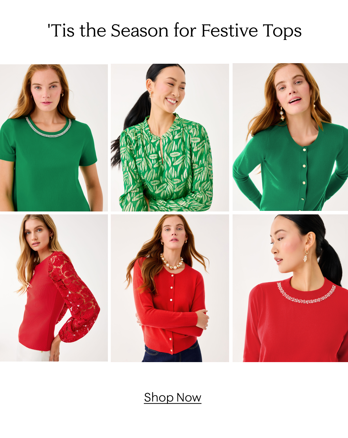 'Tis the Season for Festive Tops