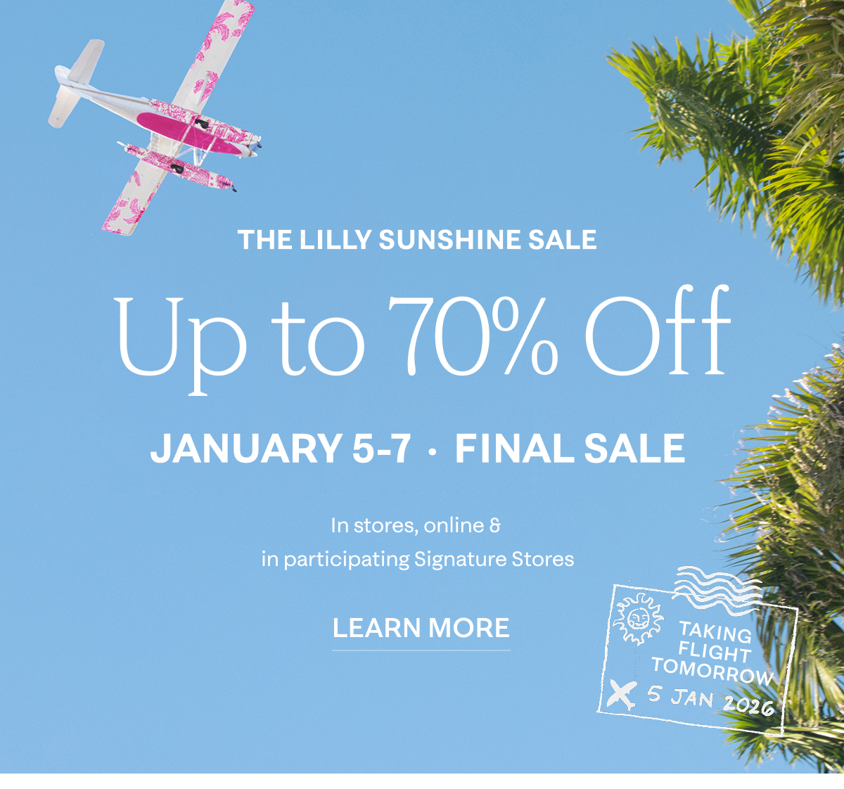 The Lilly Sunshine Sale