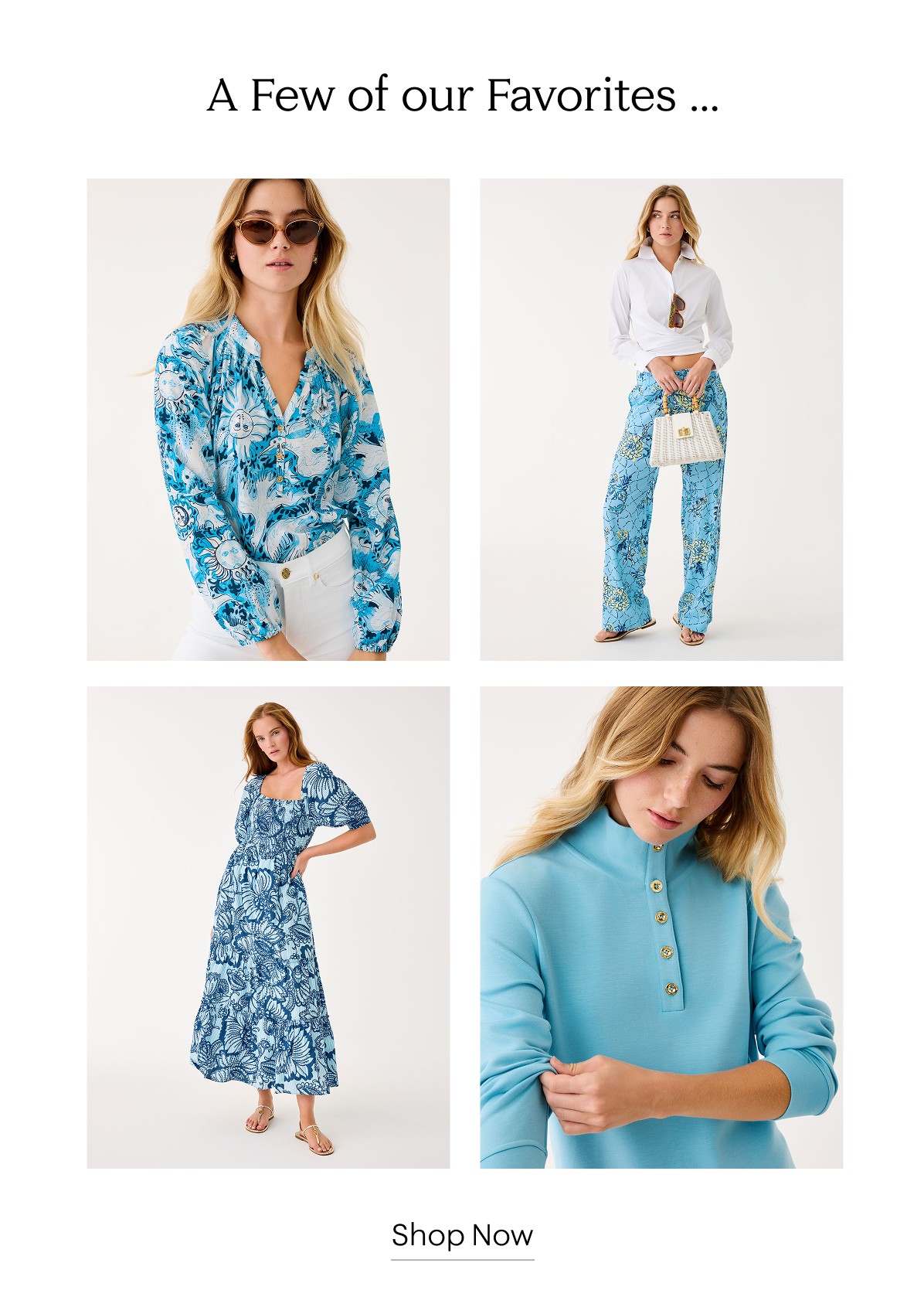 Blue and white clothing
