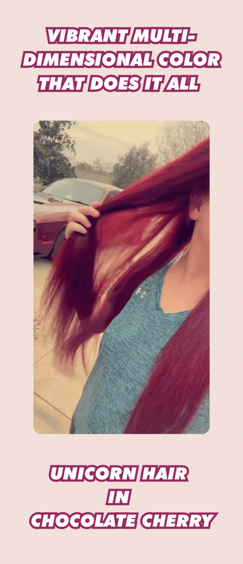 Vibrant, multi-dimensional color that does it all. | Unicorn Hair in Chocolate Cherry