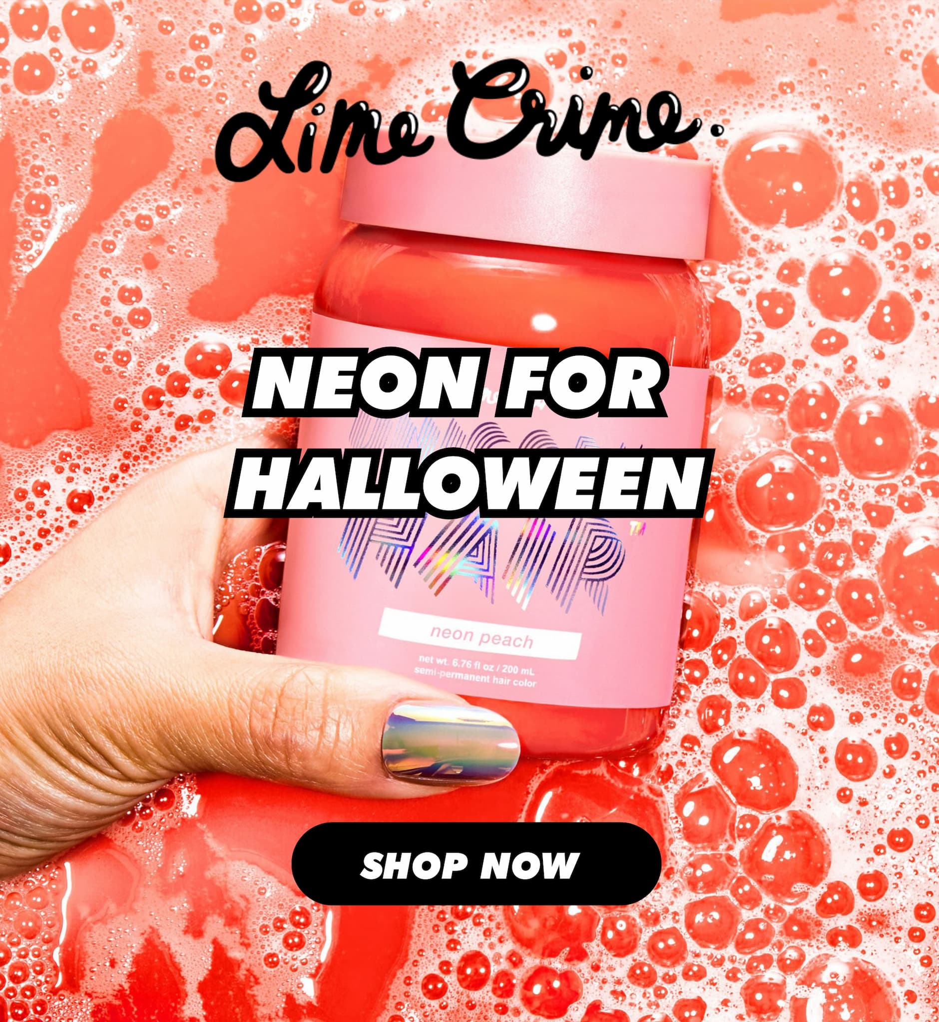 Lime Crime | Neon For Halloween | Neon Peach | Shop Now
