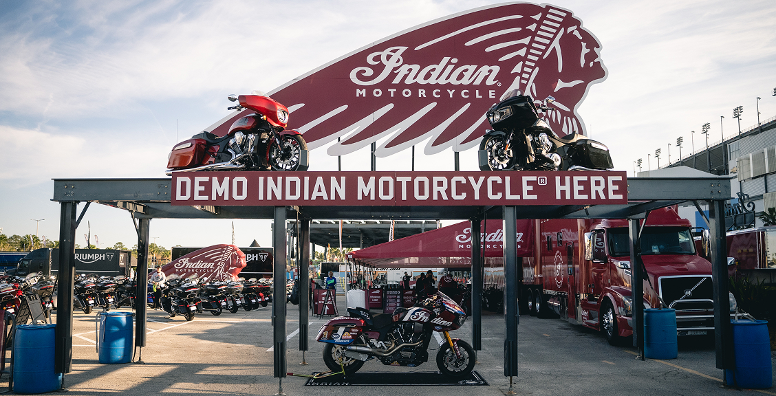 Indian Motorcycles at Daytona Bike week