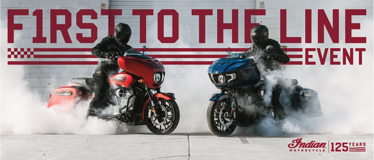 Indian Motorcycles, First to the line event