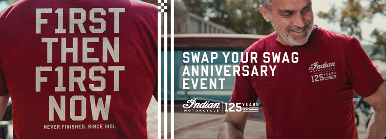 Swap Your Swag Indian Motorcycles Event