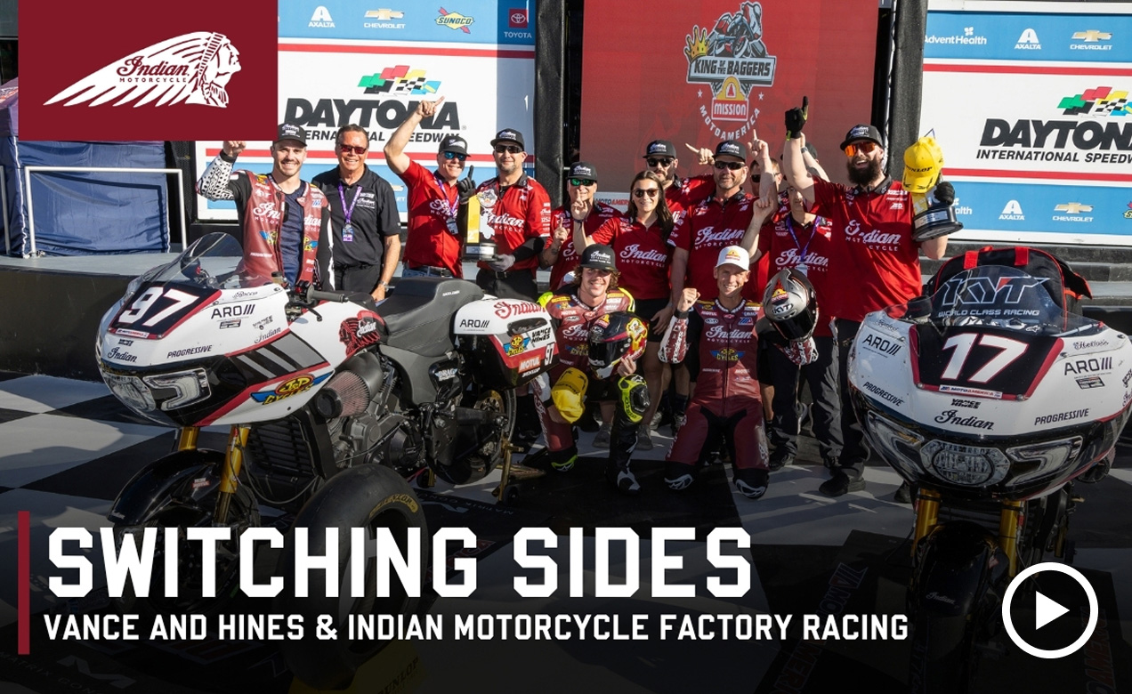 Switching Sides, Vance and Hines & Indian Motorcycle Factory Racing
