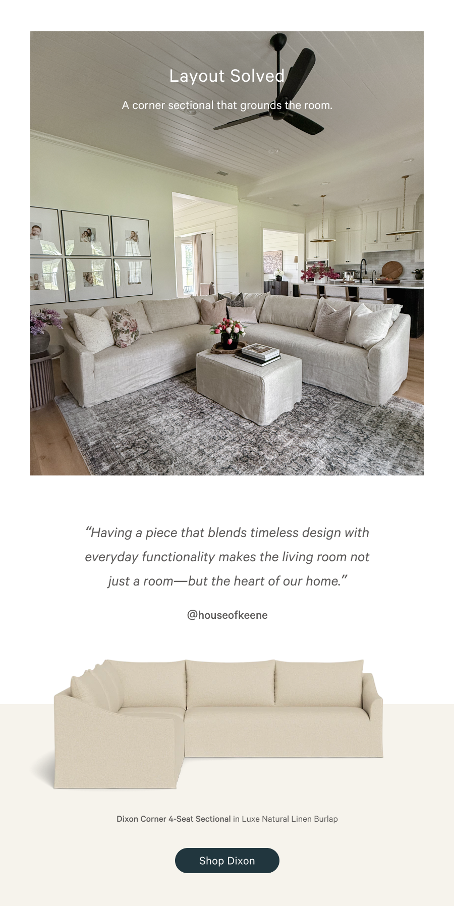 Dixon Corner 4-Seat Sectional