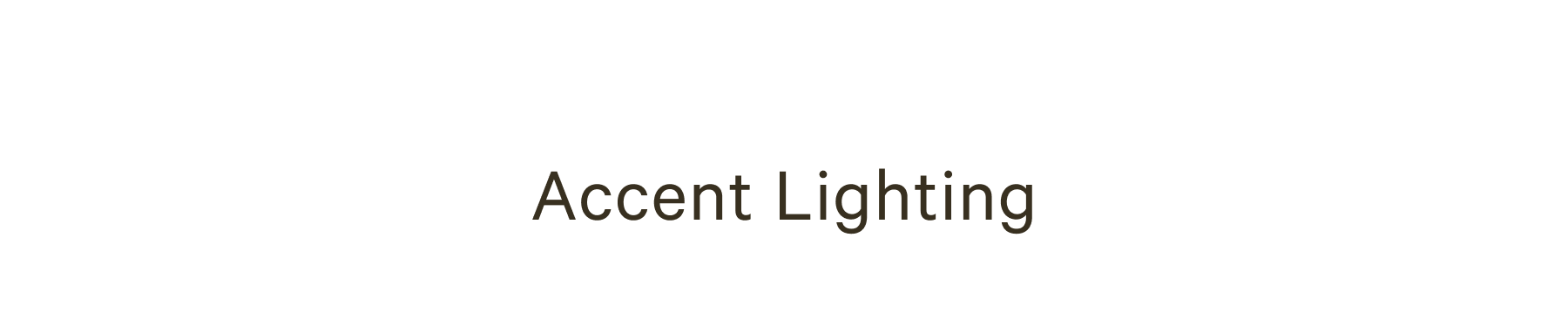 Accent Lighting