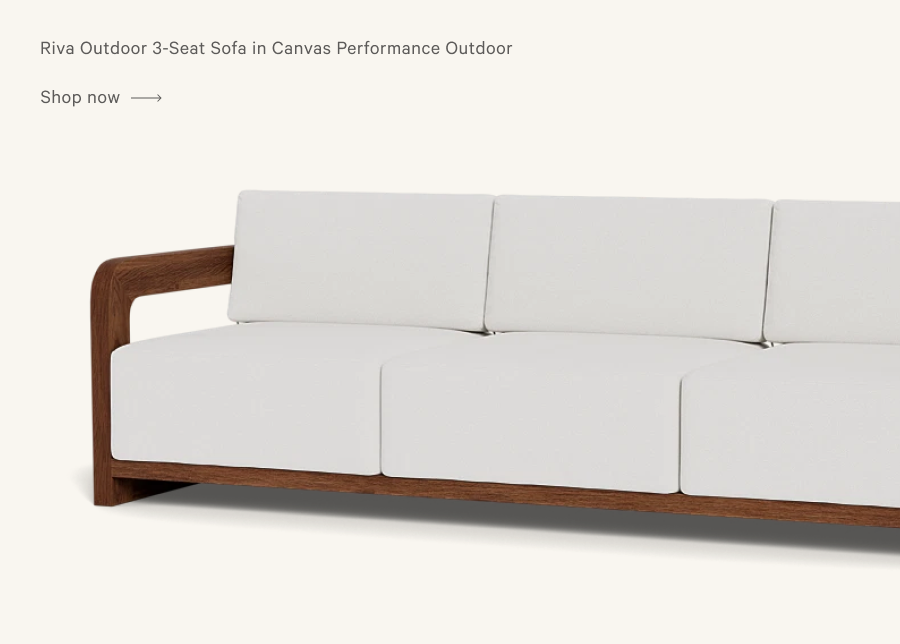 Rive Outdoor 3-Seat Sofa