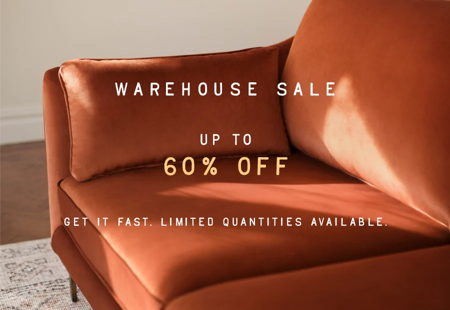 Up to 60% off Warehouse Sale