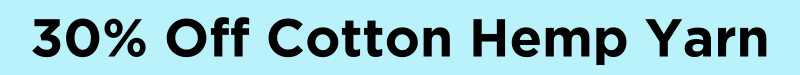 30% off cotton hemp yarn