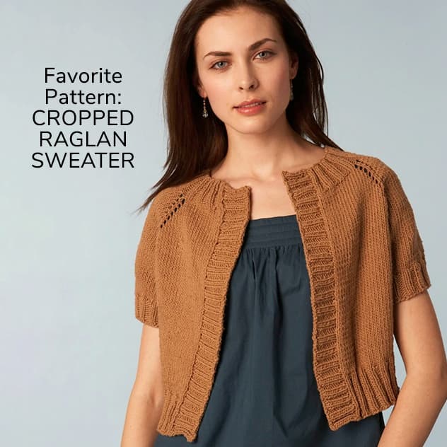 cropped raglan sweater