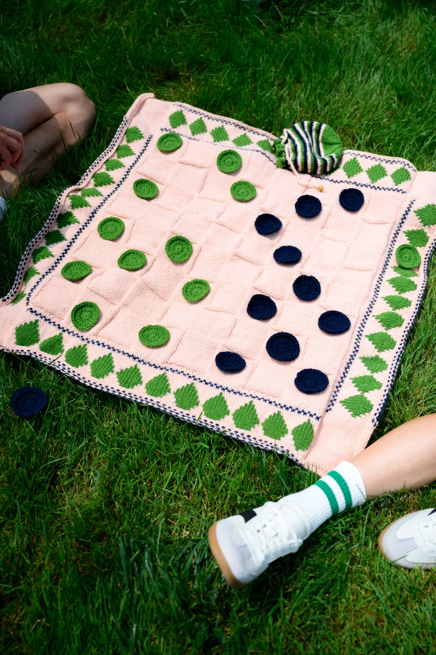 Image of Cozy Checkers Set (Knit + Crochet)