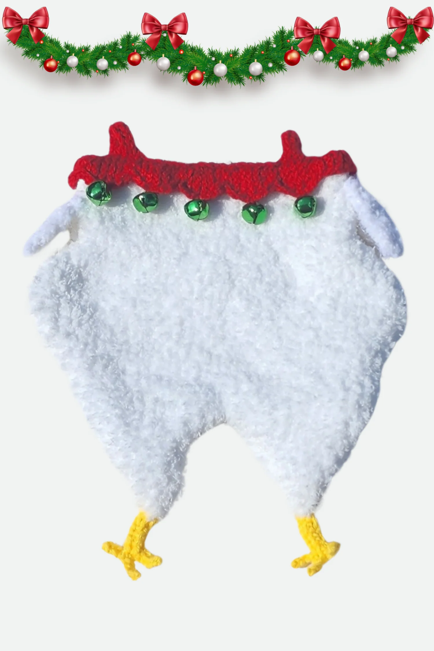 Image of Knit Chicken Christmas Stocking (Knit)
