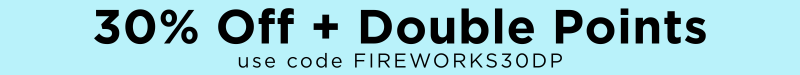 30% off + double points