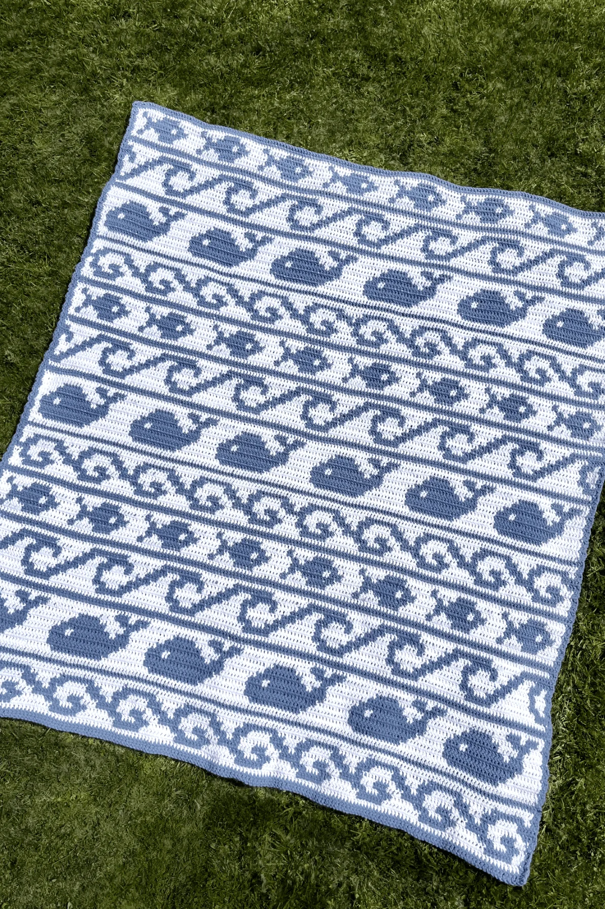Image of Crochet Kit - Whales & Waves Throw