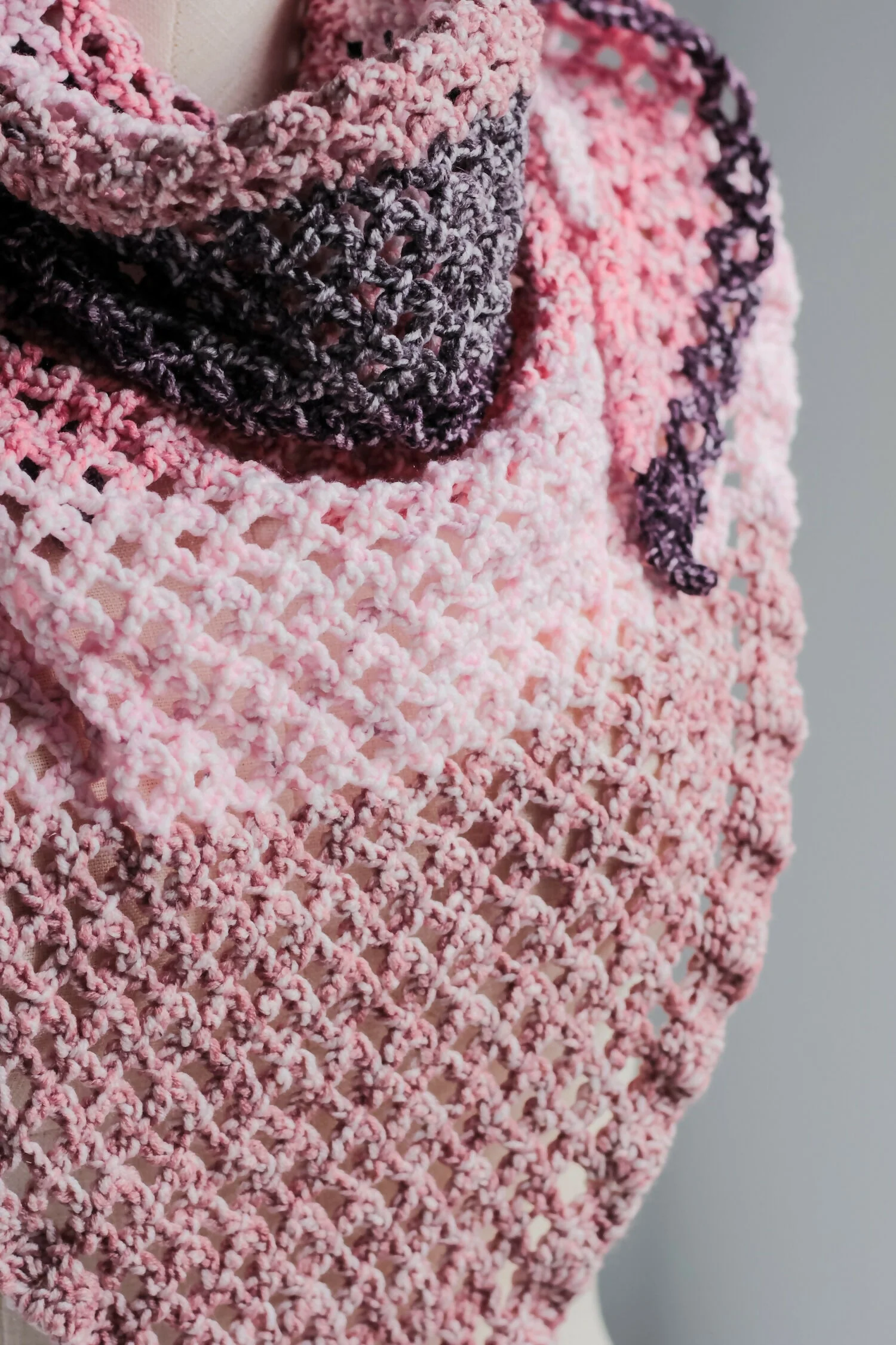 Image of Blushing Moon Scarf (Crochet)