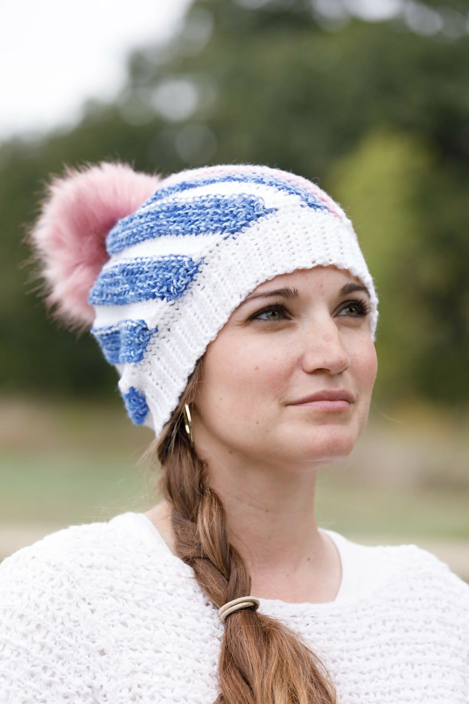 Image of Tunisian Swirl Hat (Crochet)