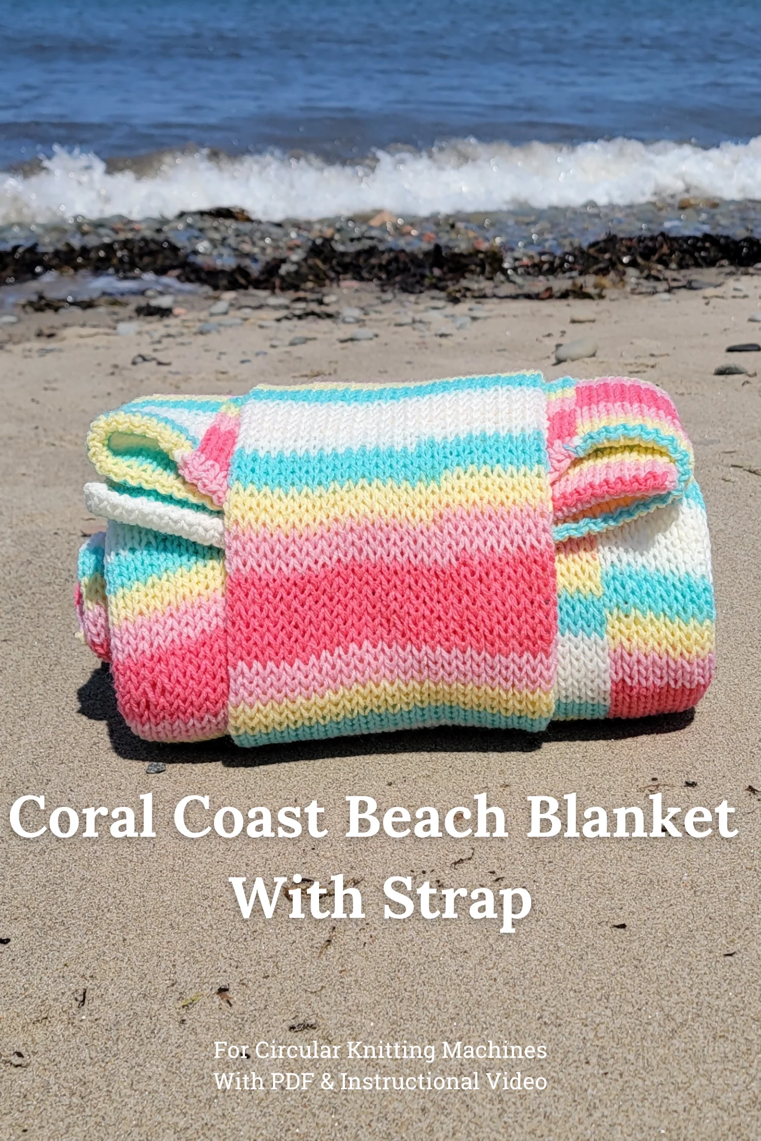 Image of Coral Coast Beach Blanket (Circular Knitting Machine)