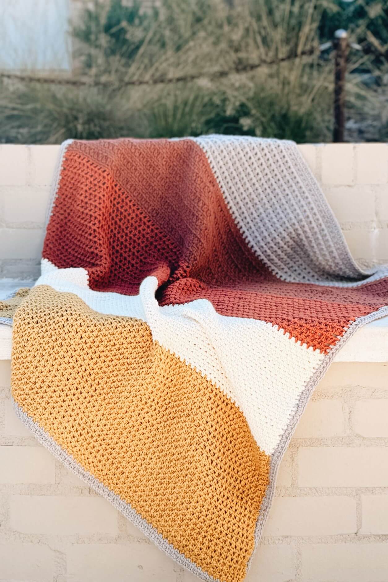 Image of Crochet Kit - Autumn Moss Throw